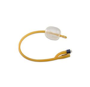 Cardinal Health Dover Two-Way Hydrogel Coated Latex Foley Catheter - 5cc Balloon Capacity