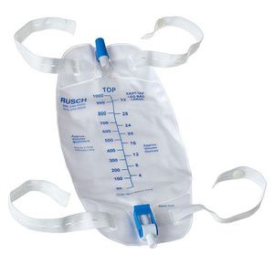Rusch EasyTap Leg Bag With Flip Drain Valve And Strap