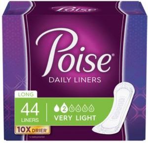 Poise Daily Bladder Control Incontinence Panty Liners - Very Light Absorbency