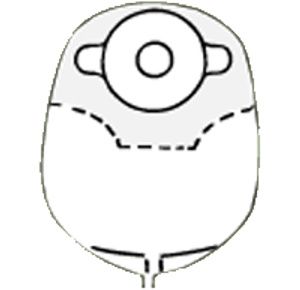 Nu-Hope Classic Round One Piece Urinary Precut Flutter Valve Regular Convex Ostomy Pouch