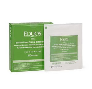 Medline Equos 5-Layer Square Foam Dressings with Silicone Adhesive