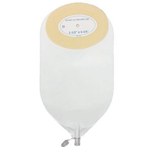 Nu-Hope Oval Cut-to-Fit Post-Operative Adult Urinary Pouch with Flutter Valve