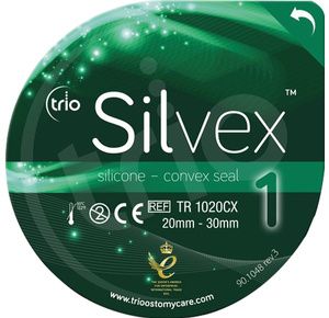 Trio Silvex Silicone Convex Ostomy Seal