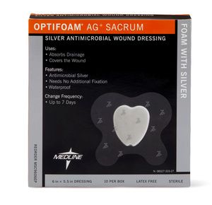Medline Optifoam Antimicrobial Ag Adhesive Dressing