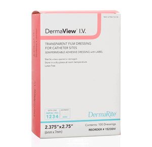 DermaRite DermaView Transparent IV Dressing
