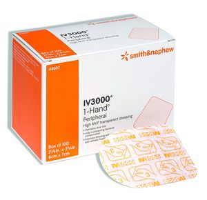 Smith & Nephew IV3000 Transparent IV Dressing