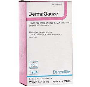 DermaRite DermaGauze Hydrogel Impregnated Gauze Dressing