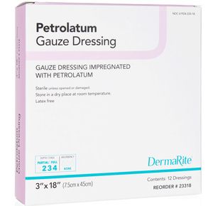 DermaRite Impregnated Petrolatum Gauze Dressing
