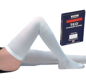 Covidien Kendall Closed Toe Thigh Length TED Anti-Embolism Stockings For Continuing Care