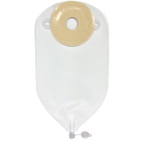 Nu-Hope Classic-Round One Piece Opaque Urinary Precut Flat Ostomy Pouch