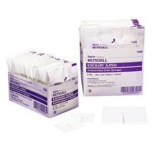 Covidien Kendall Excilon AMD Antimicrobial Drain and I.V. Sponges