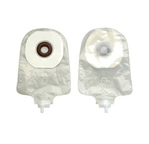 Hollister Karaya 5 One-Piece Standard Convex Pre-cut Transparent Urostomy Pouch With Swivel Closure
