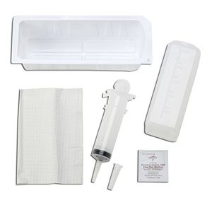 Medline Piston Irrigation Syringe Tray With PVP Pad