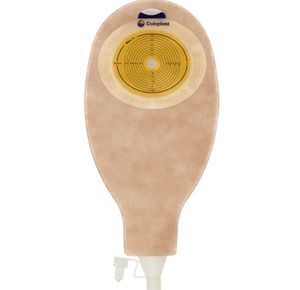 Coloplast SenSura One-Piece Flat Standard Cut-to-Fit Opaque Drainable Pouch with Soft Outlet