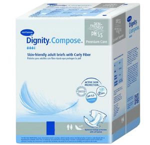 Hartmann Dignity Compose Adult Fitted Breathable Brief With Curly Fiber