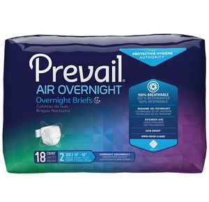 Prevail Air Overnight Stretchable Briefs - Ultimate Absorbency