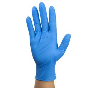 Dynarex Safe-Touch Blue Nitrile Exam Gloves
