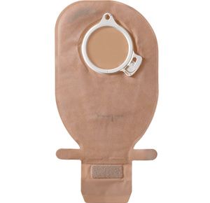 Coloplast Assura Two-Piece Flat Cut-To-Fit Midi Opaque Drainable Pouch With Clamp