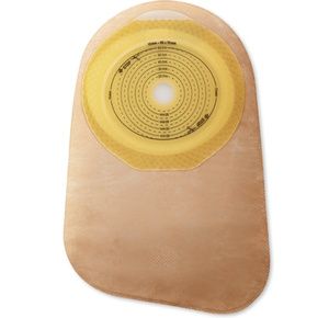 Hollister Premier One-Piece Standard Wear Flat Pre-Cut Beige Closed Pouch With SoftFlex Skin Barrier