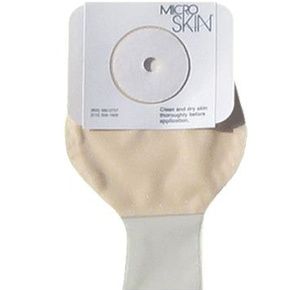 Cymed MicroSkin One-Piece Clear Drainable Pouch With Thick MicroDerm Plus Washer
