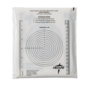 Medline Wound Measuring Guide with Bullseye Ruler