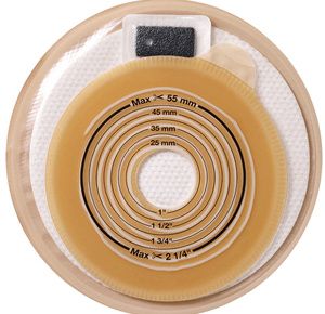 Coloplast Assura One-Piece Mini Cut To Fit Stoma Cap With Flexible Skin Barrier