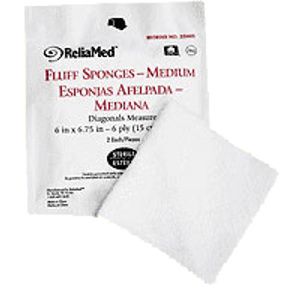 ReliaMed Cotton Fluff Sponge