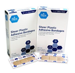 MedPride Sheer Plastic Adhesive Bandages