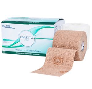Andover Co-Flex UBZ Zinc Two Layer Compression Bandage with Medicated Foam