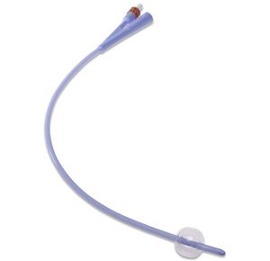Covidien Dover Two-Way Council Tip Silicone Foley Catheter - 5cc Balloon Capacity