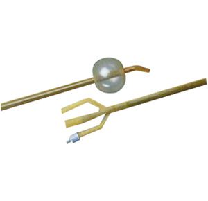 Bard Bardex Lubricath Three-Way Hematuria Foley Catheter With 30cc Balloon Capacity