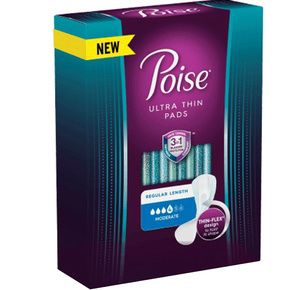 Poise Ultra-Thin Incontinence Pads - Moderate Absorbency