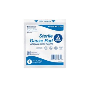 Dynarex Self-Adhering Sterile Gauze Pads