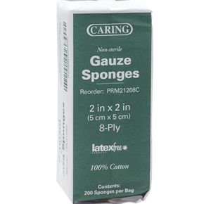 Medline Caring Woven Non-Sterile Gauze Sponges