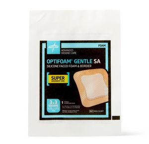 Medline Optifoam Gentle Silicone Face and Border Dressing