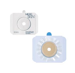 Cymed MicroSkin Two-Piece Transparent Skin Barriers with Thin MicroDerm Washer