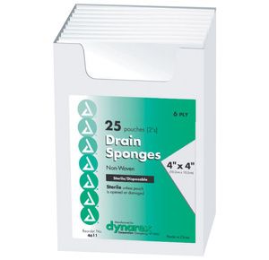 Dynarex Non Woven Drain And IV Sponges