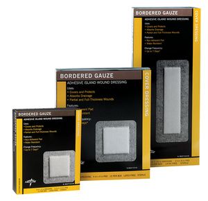 Medline Sterile Bordered Gauze Adhesive Island Wound Dressing