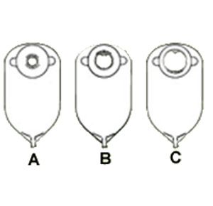Nu-Hope Classic-Round One Piece Urinary Precut Flat Ostomy Pouch
