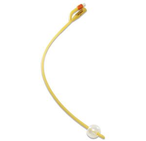 Covidien Dover Silicone Coated Latex Foley Catheter - 5cc Balloon Capacity