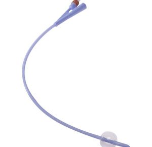Covidien Dover 100% Silicone Two Way Foley Catheter - 5cc Balloon Capacity