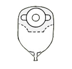 Nu-Hope Convex Round Post-Operative Adult Urinary Pouch with Flutter Valve