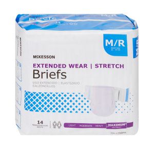 Mckesson Extended Wear Heavy Absorbency Disposable Adult Incontinent Brief