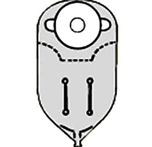 Nu-Hope One-Piece Deep Convex Pre-cut Opaque Urinary Pouch With Flutter Valve