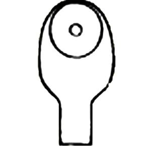 Nu-Hope Nu-Flex Round Post-Operative Mini Drainable Pouch without Barrier