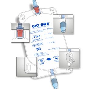 Urocare Uro-Safe Disposable Vinyl Urinary Leg Bags