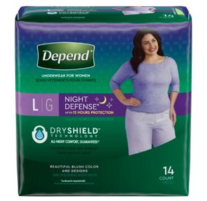 Depend Night Defense Underwear For Women - Overnight Absorbency