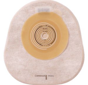 Coloplast Assura ColoKids One-Piece Standard Wear Flat Cut-To-Fit Transparent Closed-End Pouch