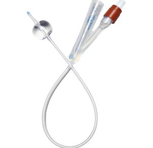 Medline Pediatric Two-Way 100% Silicone Foley Catheter - Straight Tip