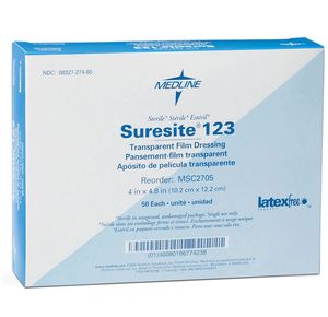 Medline Suresite 123 Transparent Film Dressing
